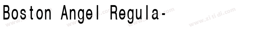 Boston Angel Regula字体转换